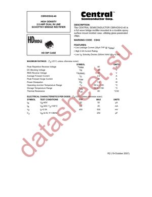 CBRHDSH2-40 TR13 datasheet  